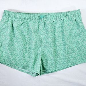 Lauren James Seagreen Geometric Patterned Shorts Size 2XL